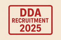 DDA RECRUITMENT 2025