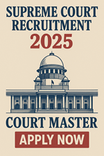 Supreme Court Recruitment For Court Master