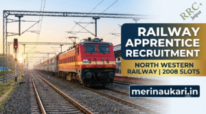 RRC NWR Railway Apprentice Recruitment 2026 Merinaukari